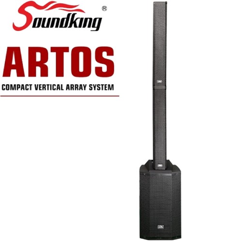 ARTOS1200W 아토스1200W 고급우드타입 인클로저 컬럼어레이시스템/ 1200W 사운드킹 SOUNDKING 3인치 6방/ 12인치 액티브 우퍼 ! 소프트케이스 별매! 1,500,000원