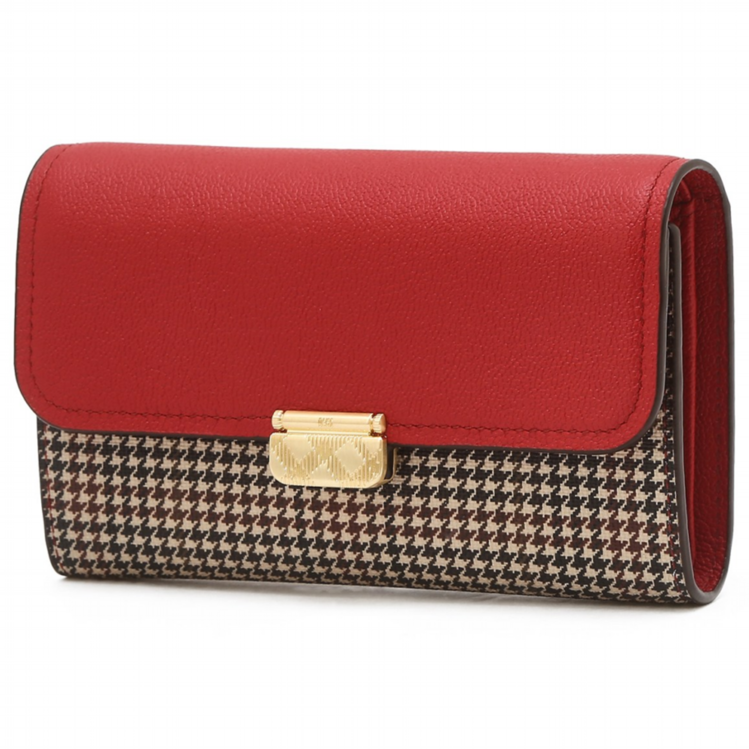 [정품]닥스 여성 [25FW][BIRKCHECK] 레드 체크 장식 포인트 소가죽 배색 중지갑 {무료선물포장+쇼핑백동봉} 139,200원