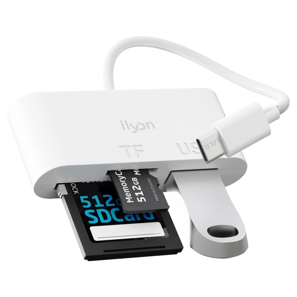 일리온 C타입 OTG 3in1 멀티 카드리더기 USB 3.0 TF Micro SD 카드 케이블 3,800원