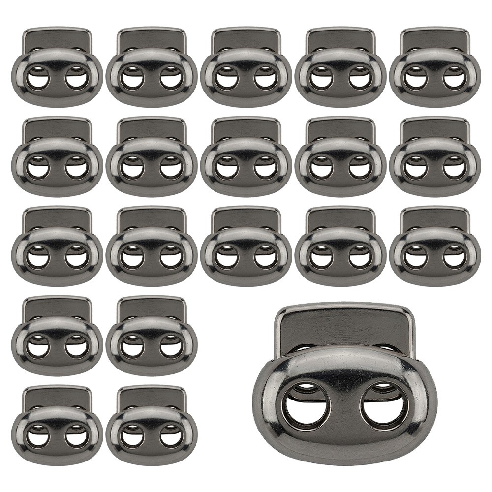 코드락 스토퍼 끈조절 의류 가방 후드 스토퍼-07 돼지코 스토퍼, 20개, 흑니켈(대) 4,900원