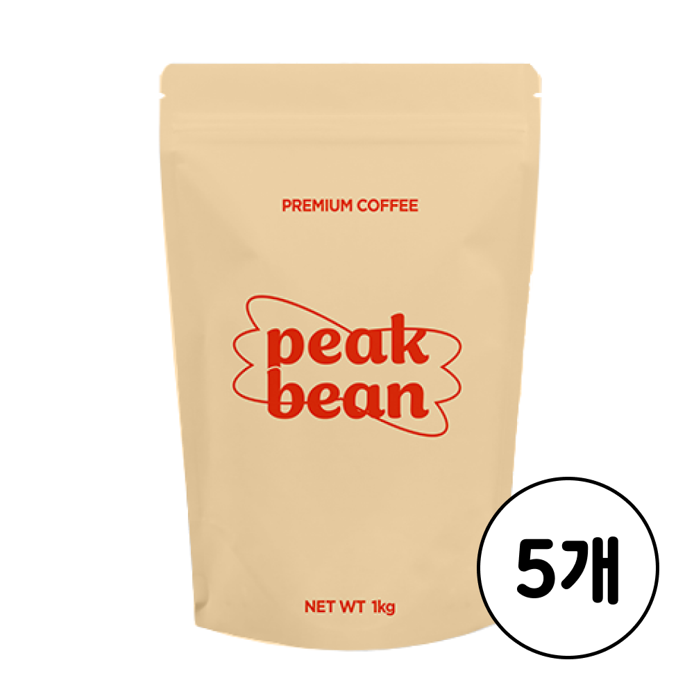 피크빈 고소한 디퍼 블렌드 커피 원두 홀빈, 5개, 1kg, 홀빈(분쇄안함) 132,500원