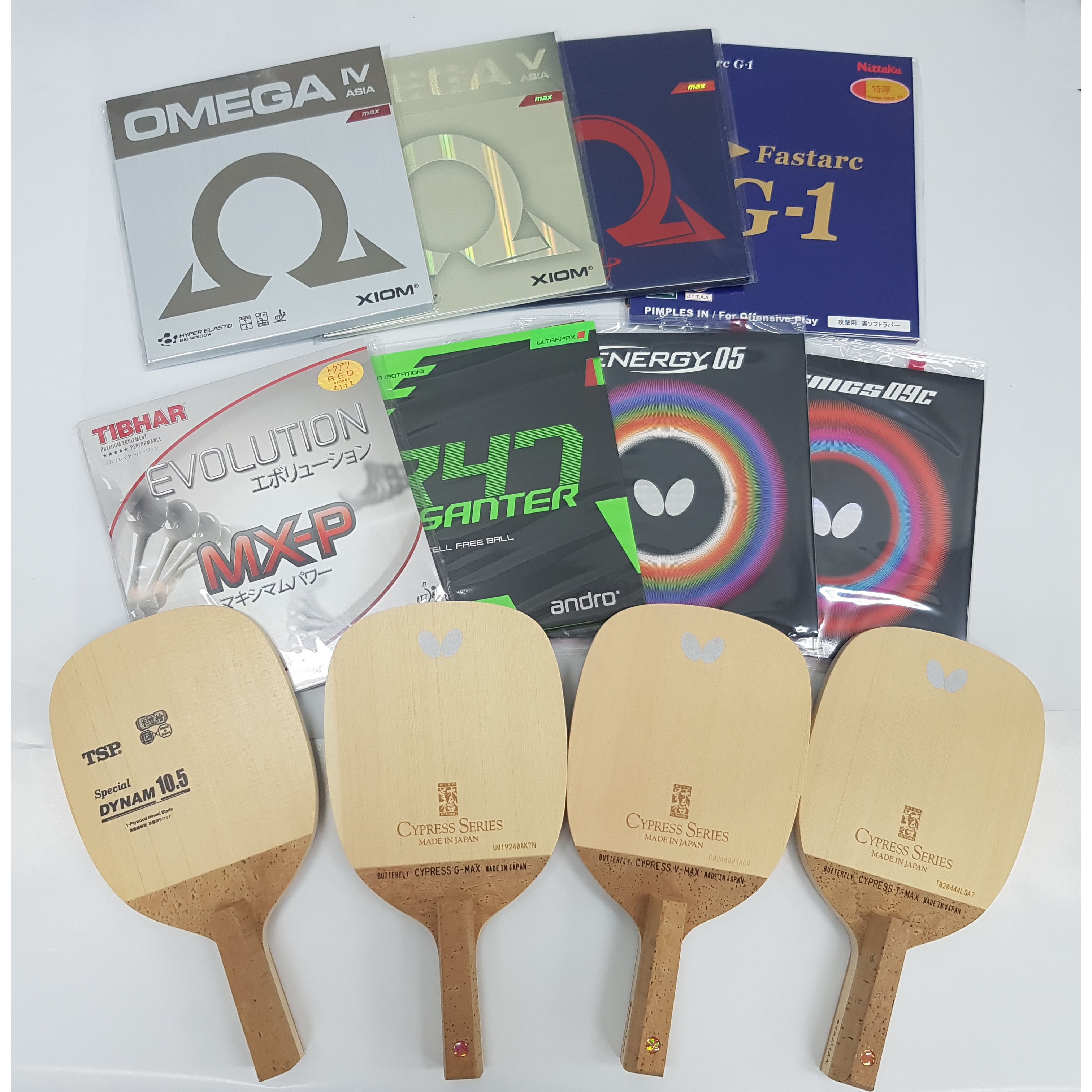 [슈퍼파워 펜홀더 라켓 세트] 싸이프레스 T 맥스, V맥스, G맥스, 다이남스페셜  펜홀더 탁구라켓 (무료 각인서비스) 200,000원