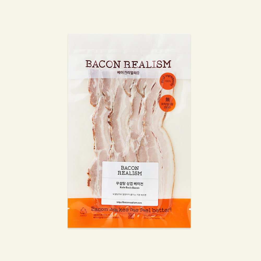 [로켓프레시] 베이컨리얼리즘 무설탕 삼겹 베이컨, 100g, 1개 11,650원