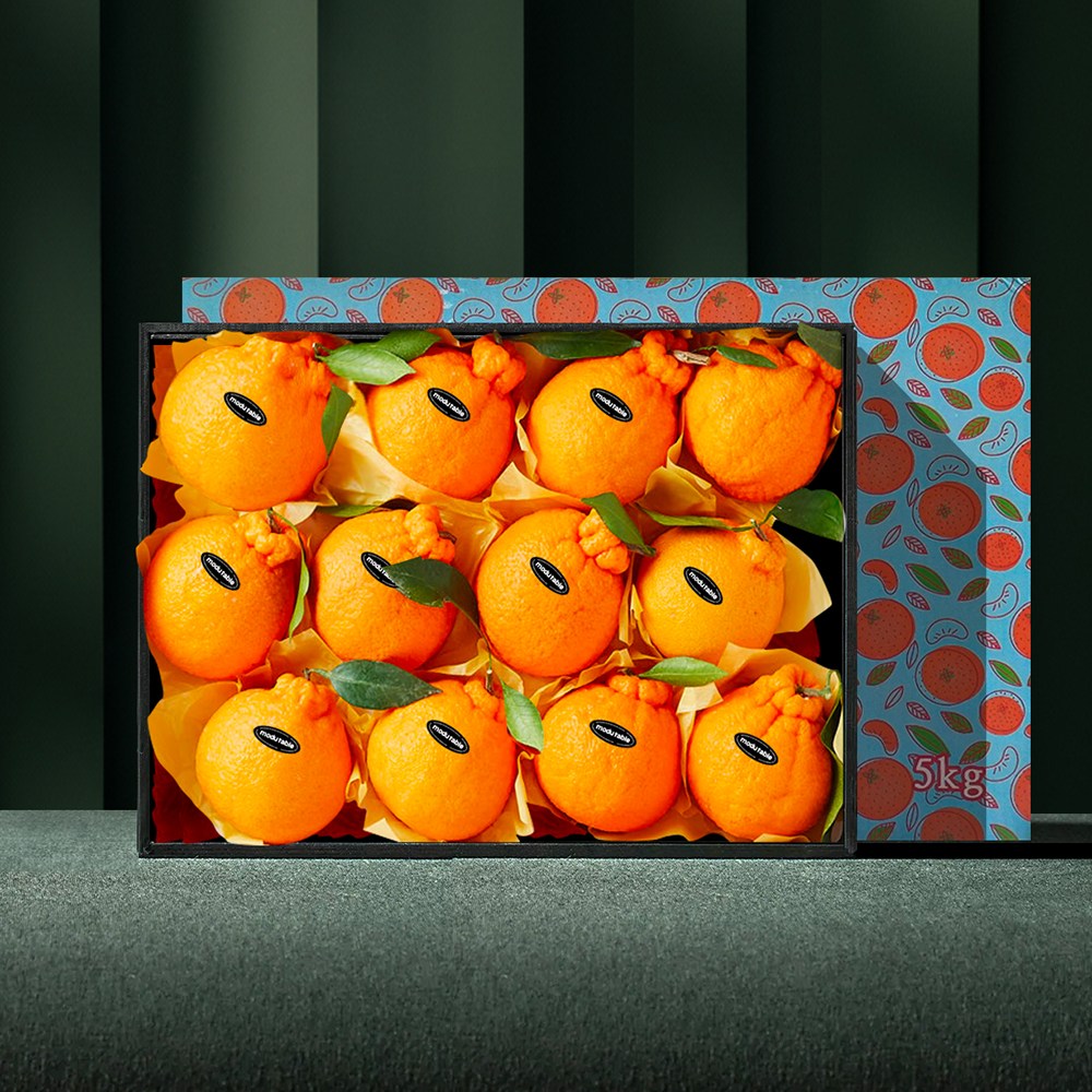 제주 한라봉 선물용 초고당도 만감류 과일선물세트, 1박스, 5kg 특품 9-18과+보자기 추가 60,700원