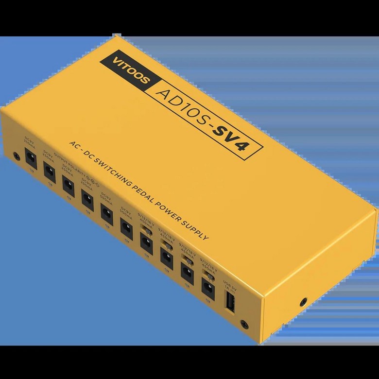VITOS AD10S-SV4 이펙트 페달 전원 공급 장치 완전 절연 필터 리플 소음 감소 고출력 디지털 323,500원
