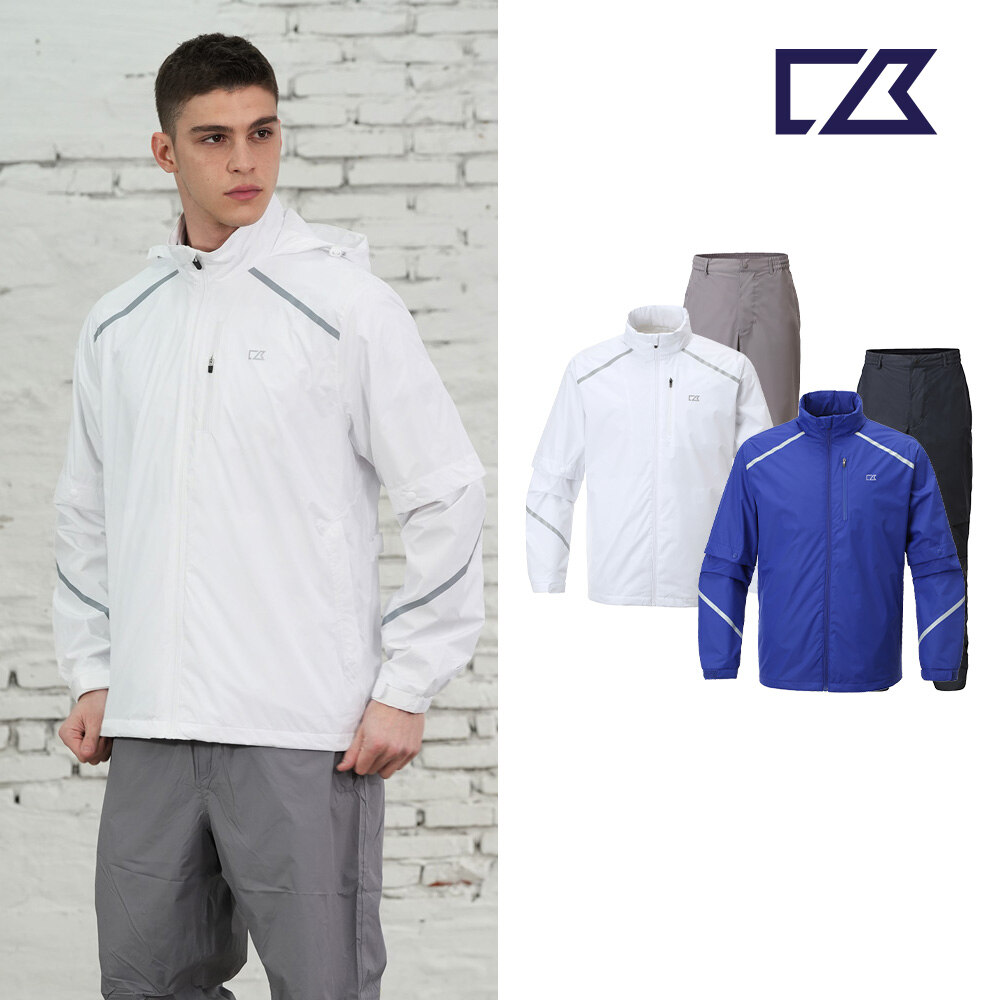 커터앤벅 커터앤벅 남성 골프 웰딩 포인트 비옷 상/하의 세트-CBM3ARW301 129,000원