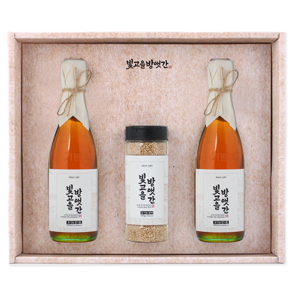 빛고을방앳간 유기농 저온압착 참기름 선물세트(2, 3구 답례품 세트) 51,600원