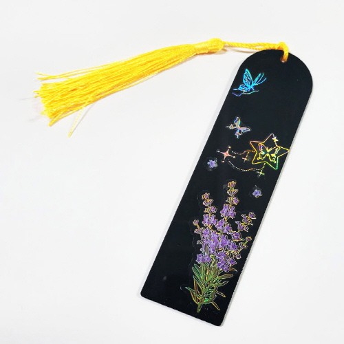 나전칠기 자개공예 검정 아크릴 아치형 책갈피, 10개, 블랙 4,850원