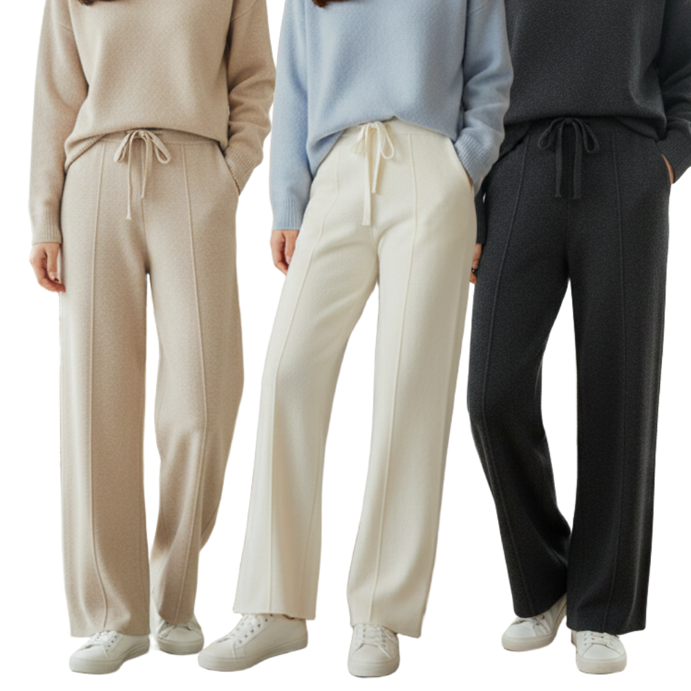 메종코랄 여성 울 니트 와이드 밴딩 트레이닝 팬츠 28,900원