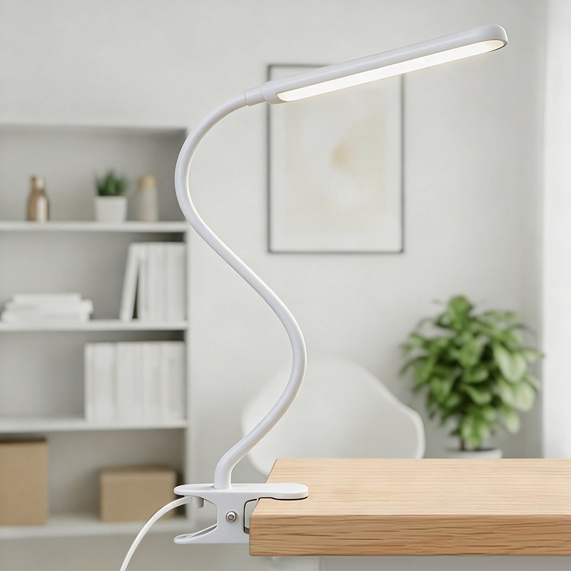 H HNMA HN 클립형 LED 데스크스탠드 단계조광 조색 눈보호 USB 급전 봄맞이 선물 근로자의 날 하마, 흰색 8,800원