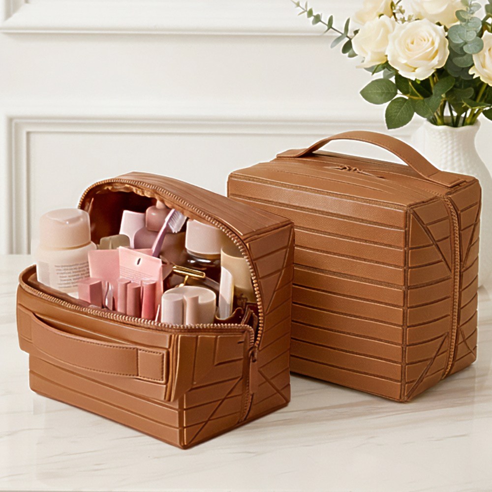 사각 상자 파우치 대형 스탠딩 화장품 가방, 현재가 25,500원