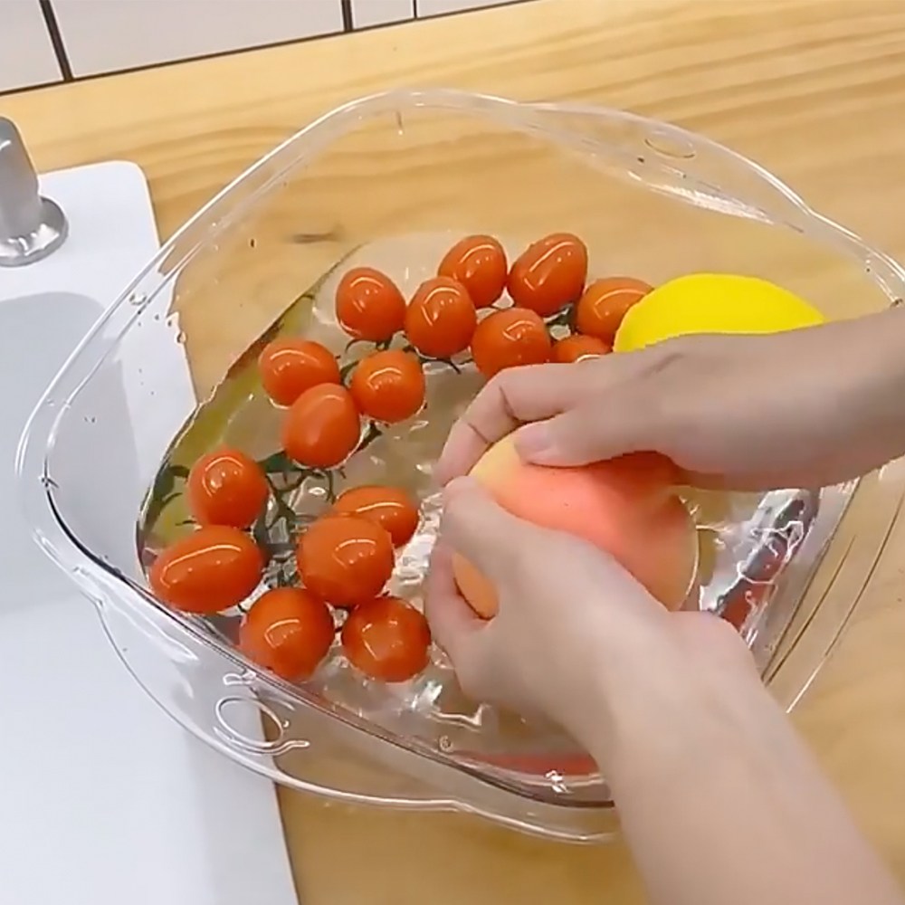 벨지안 투명 사각 설거지통, 1개 9,900원