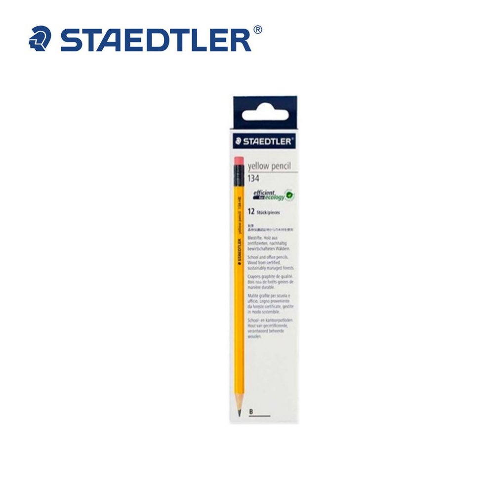 스테들러 옐로우 지우개 연필 134 B 12입 5,860원