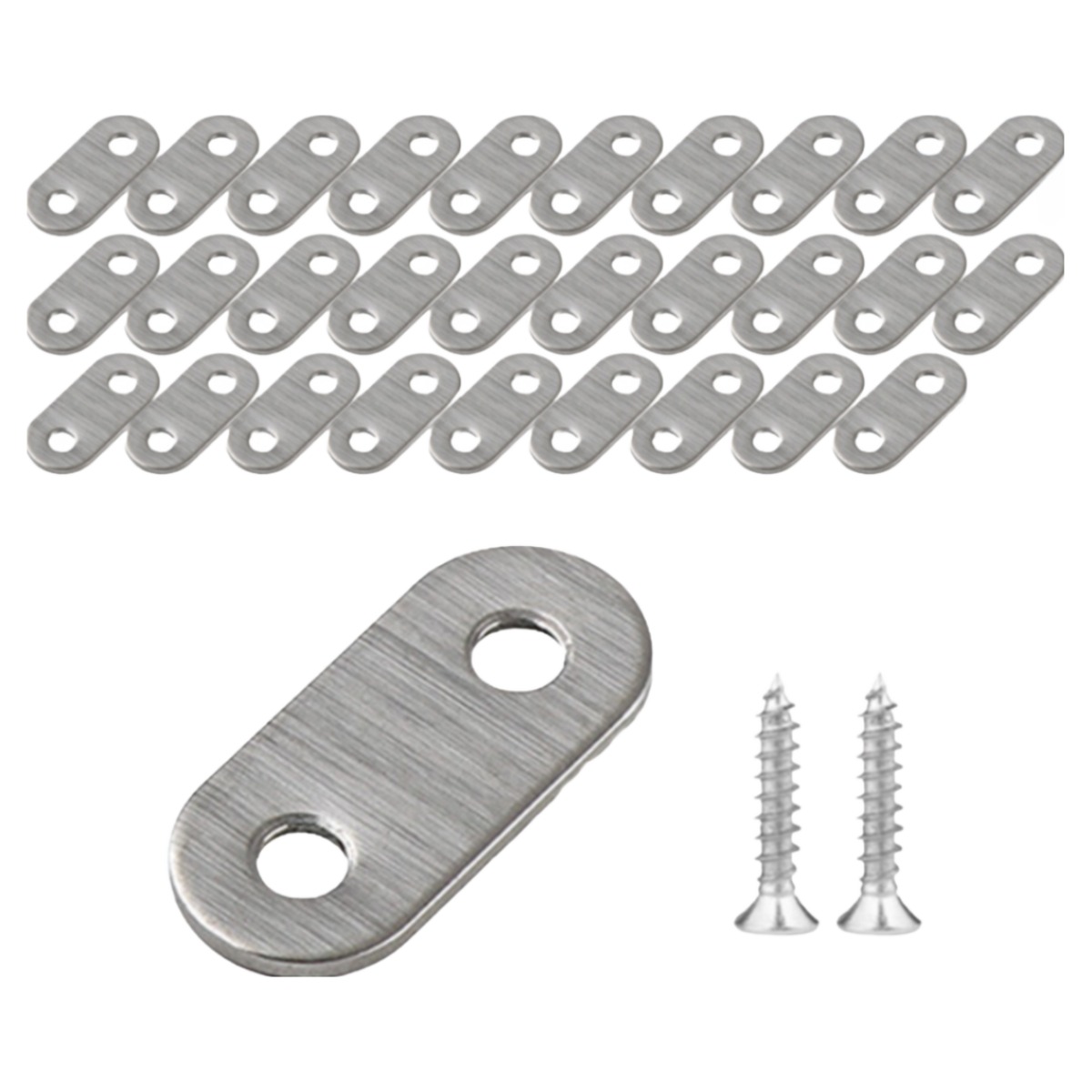 유스툴 평철 스텐 일자 연결대 브라켓 30P 세트 9,900원