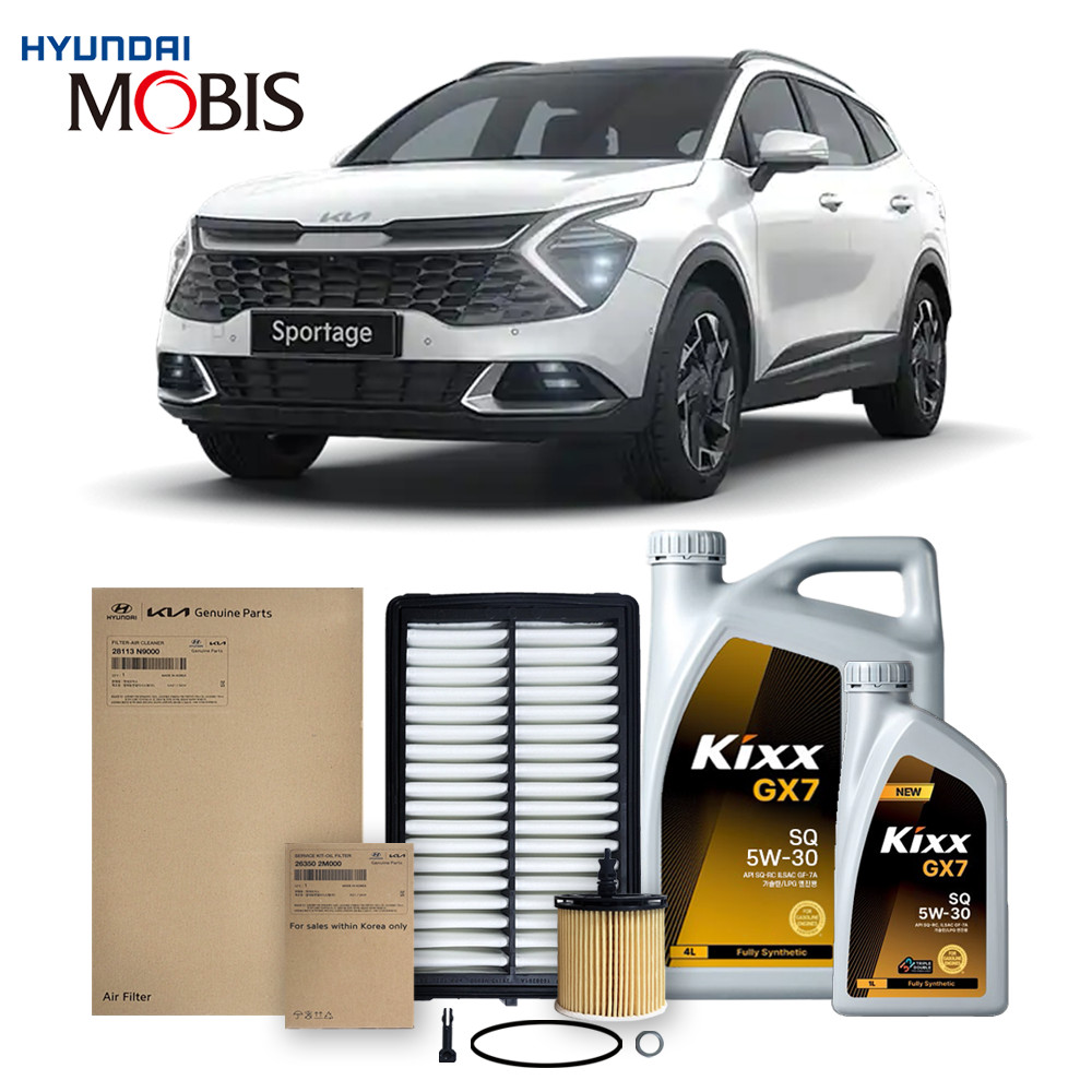 디올뉴 스포티지 NQ5 1.6 터보가솔린(21년식 이후)킥스합성유+순정필터세트 5W30, 1개 79,970원