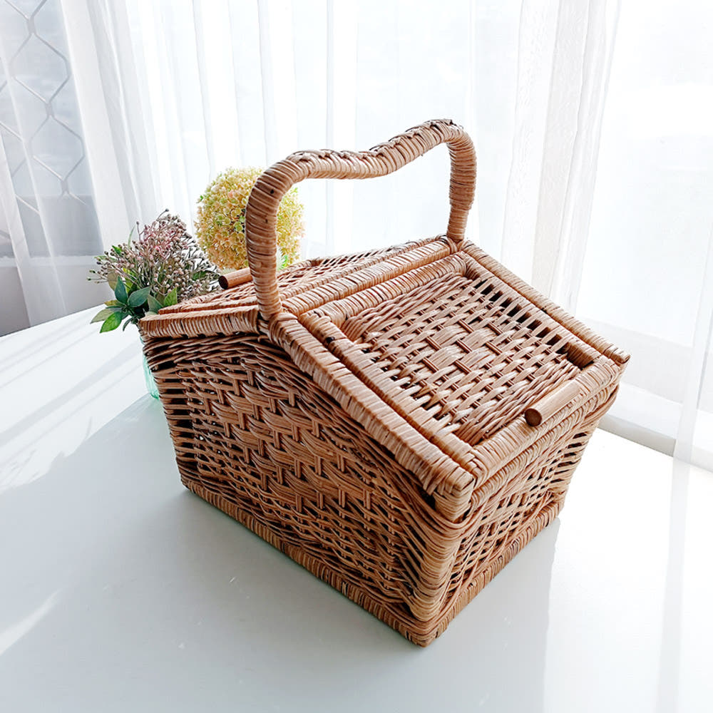 메종인다라탄샵 클래식 등나무 라탄 피크닉 바구니 N033S 31,550원
