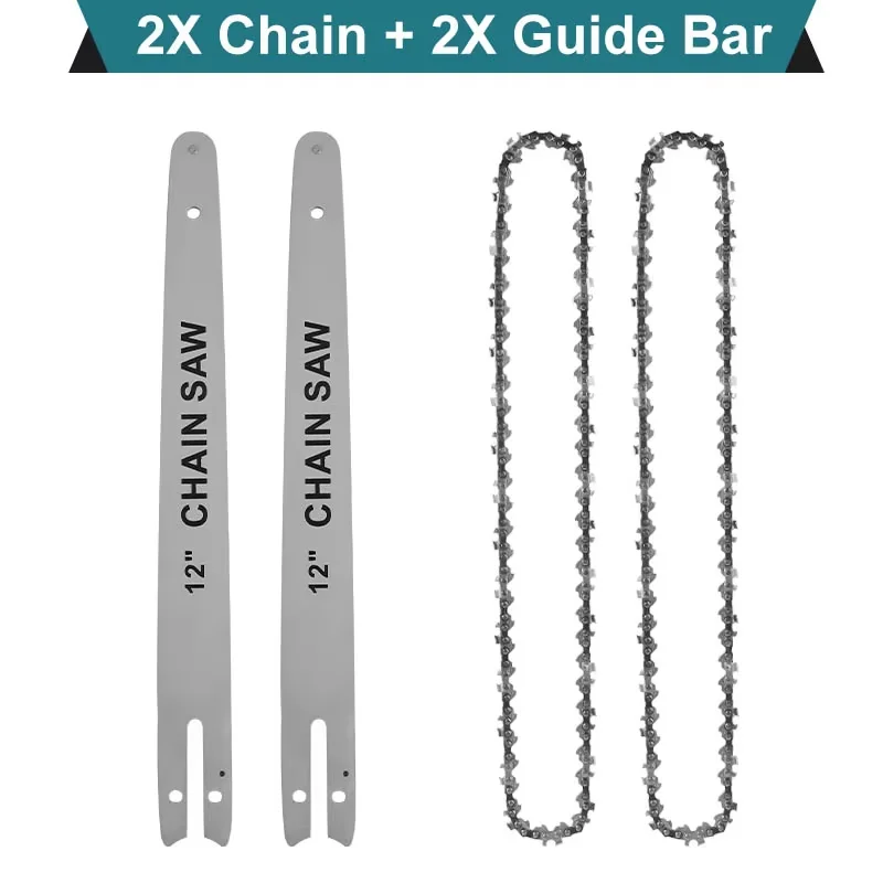 12인치 전기톱 체인 1/4" 64 섹션 고내구성 가이드 바 정원 절단 도구 32,110원