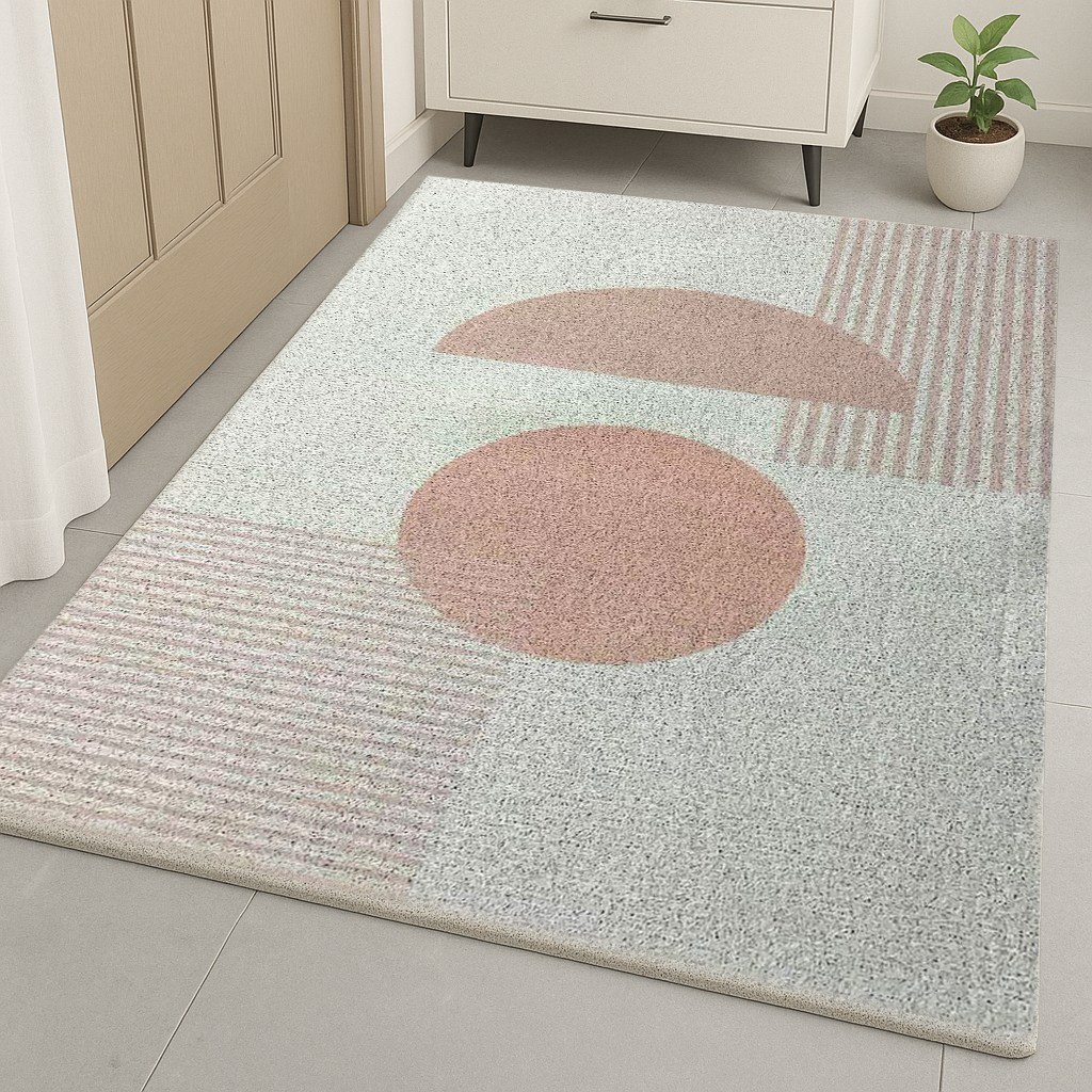 제이데이 현관 코일 매트 북유럽 패턴 바닥 발매트 모던 120x150, 1개, 로즈문 79,400원