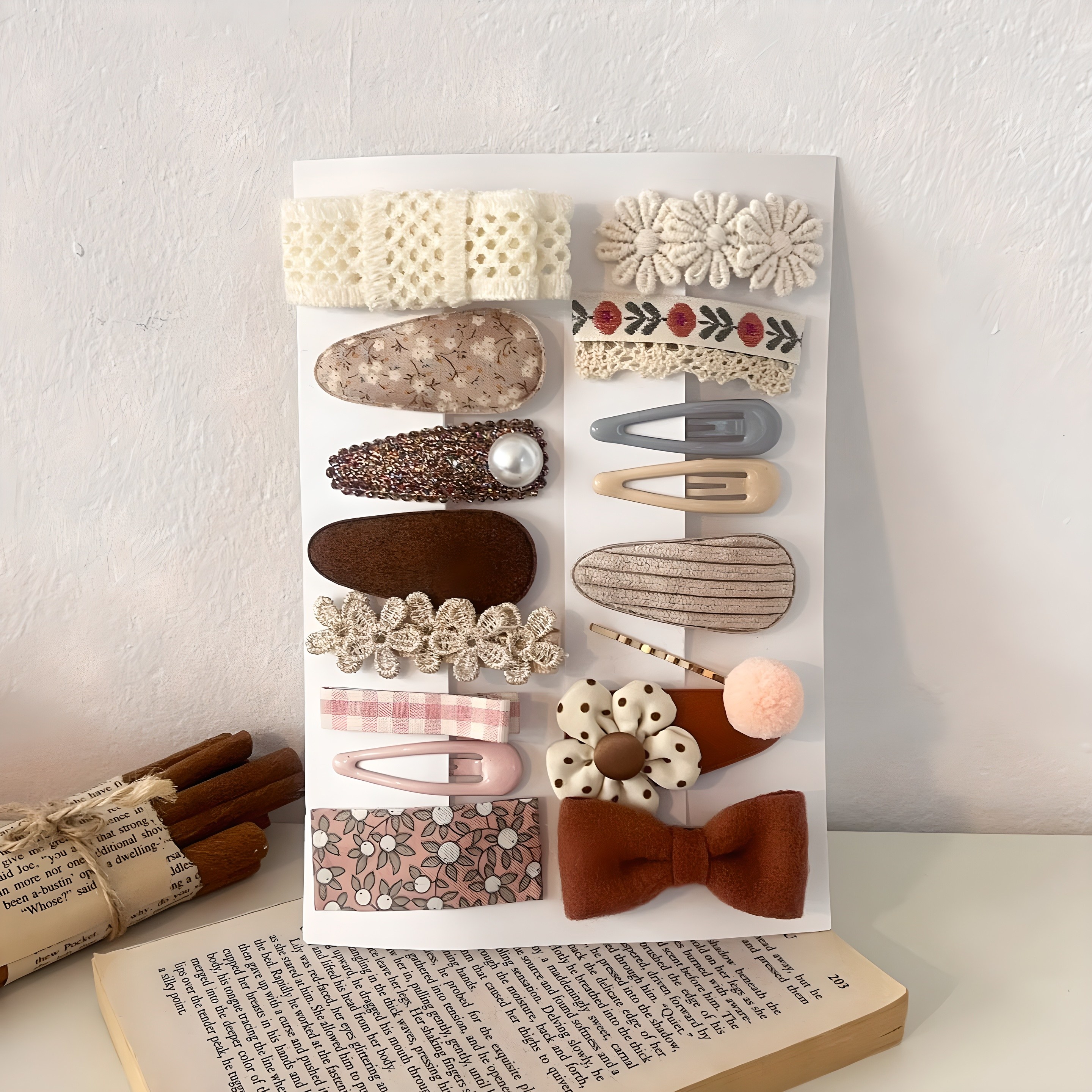 쭌쥬니네 아기자기 헤어악세사리 세트 16p 국내제작 13,650원