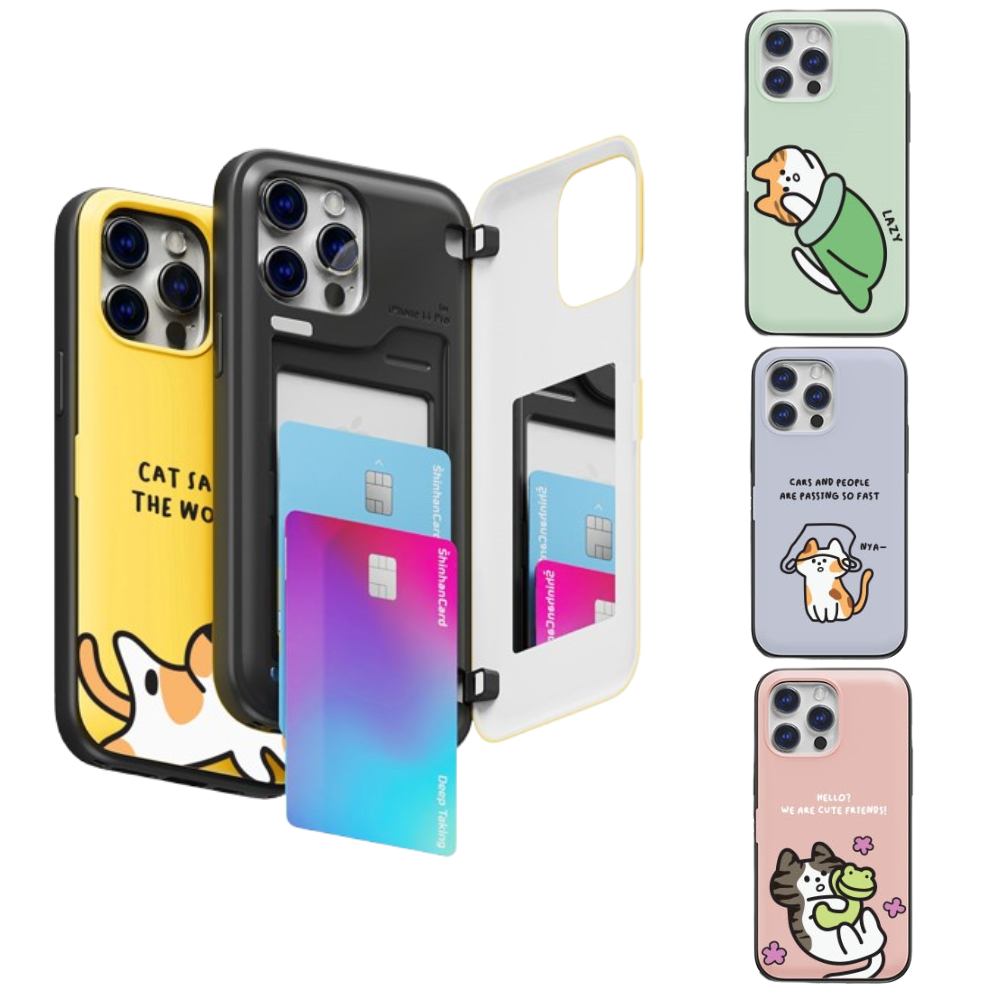 갤럭시S25(S931) 우리집 고양이 냥냥 마그네틱 카드 범퍼 거울 케이스 15,900원