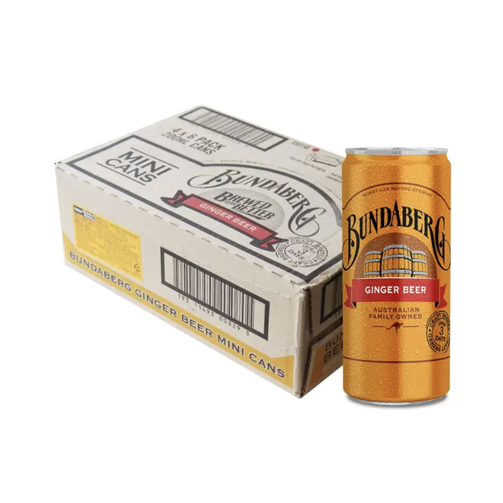 분다버그 진저비어캔 200ml 24캔 미니캔 탄산음료 대용량 코스트코, 4.8L, 1박스 35,980원