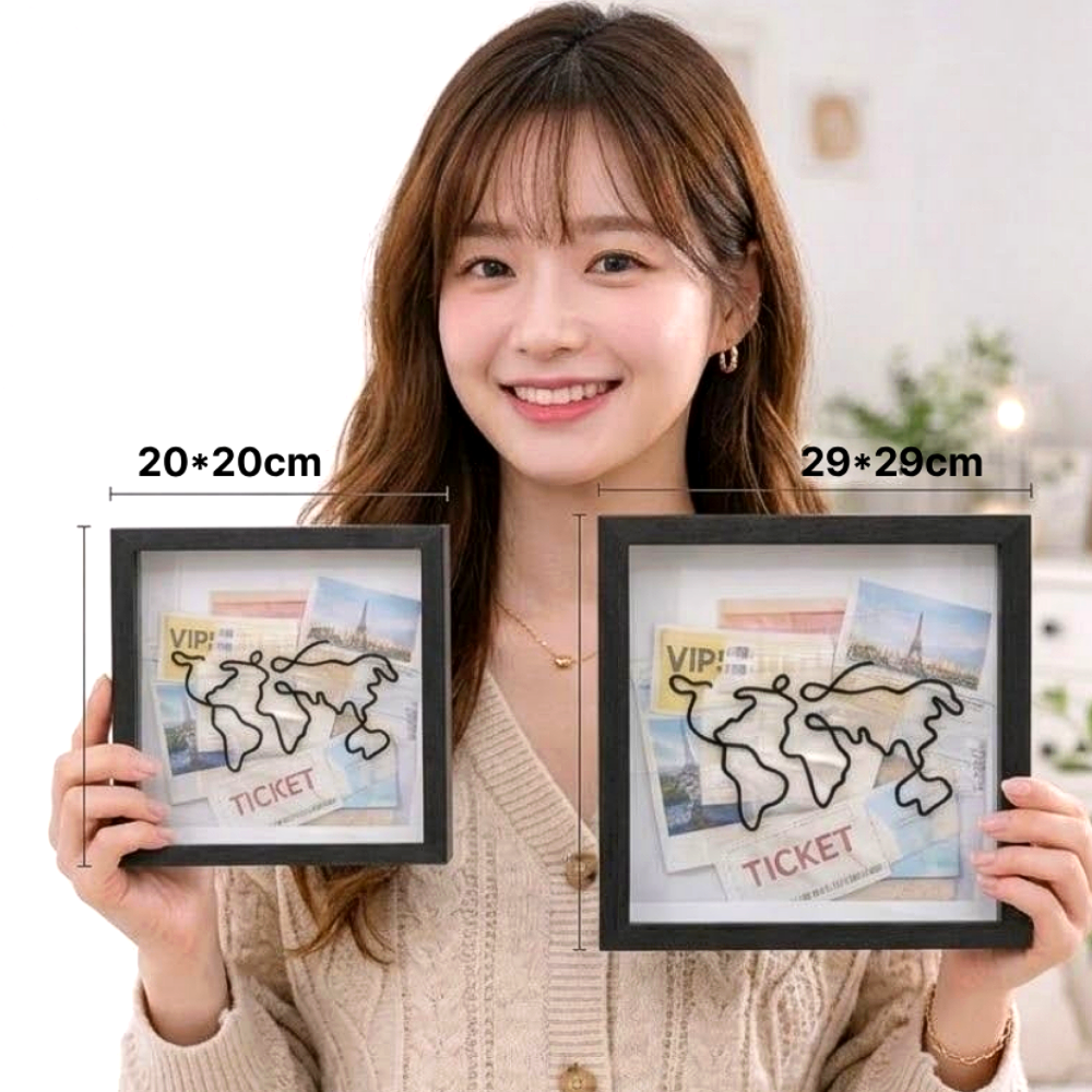 소담픽 티켓북 보관액자 인테리어 여행액자, 1개, 블랙 19,280원