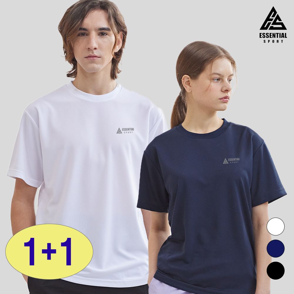 1+1 에센셜스포츠 남녀공용 기능성 반팔티 16,900원