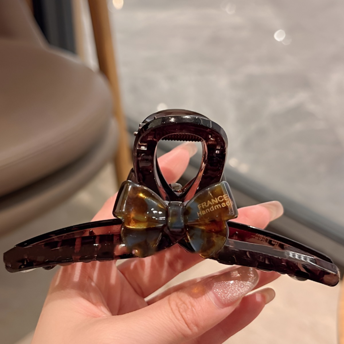 SUNSHINE 프리미엄 리본 올림머리 헤어 집게핀 13cm 13,500원