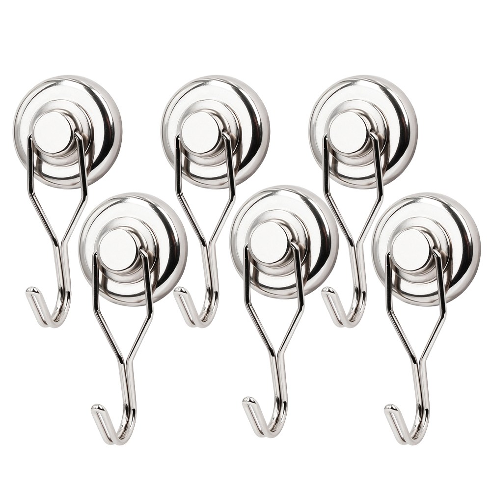 Jianwen회전식 강력자석후크, 6개, 32mmSilvery 19,950원