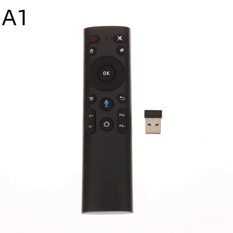 프로젝터 스마트 TV 안드로이드 박스용 USB 수신기 Q5 에어 마우스 리모컨이 있는 2.4G 무선 음성 원격 제 13,900원
