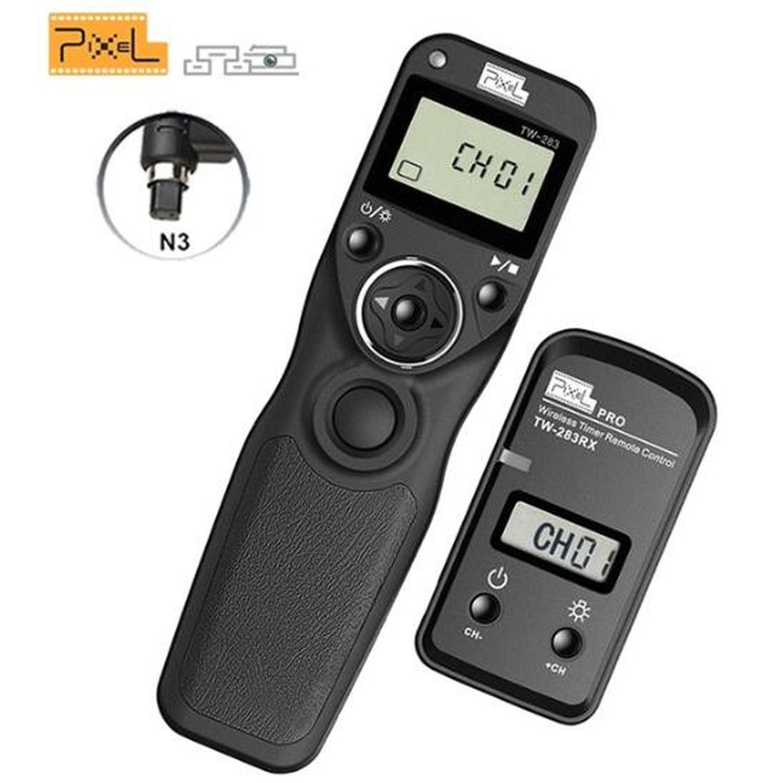 Pixel TW-283 무선 타이머 원격 제어 셔터 릴리즈(DC0 DC2 N3 E3 S1 S2) Canon Nikon Sony 카메라 TW283 VS RC-6용 케이블 52,100원