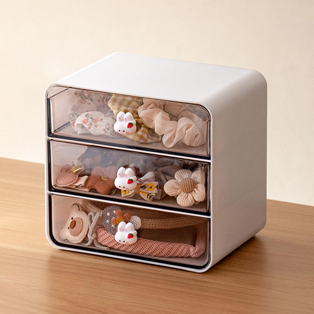HK.sell 딸기토끼 데스크테리어 책상정리 꾸미기 미니서랍 머리핀 정리함, 현재가 10,900원