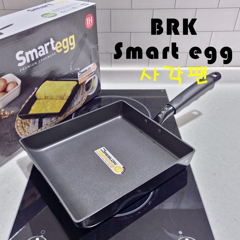BRK 스마트 인덕션 겸용 사각 계란말이팬 24cm 에그팬 38,000원