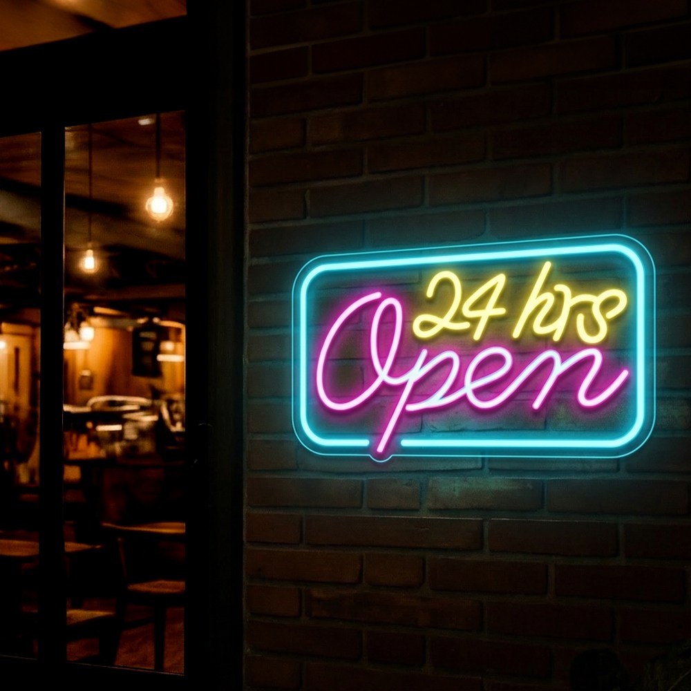 21세기트랜드 제리 24시 영업중 LED 네온사인 간판 42cm, 혼합색상 24,900원