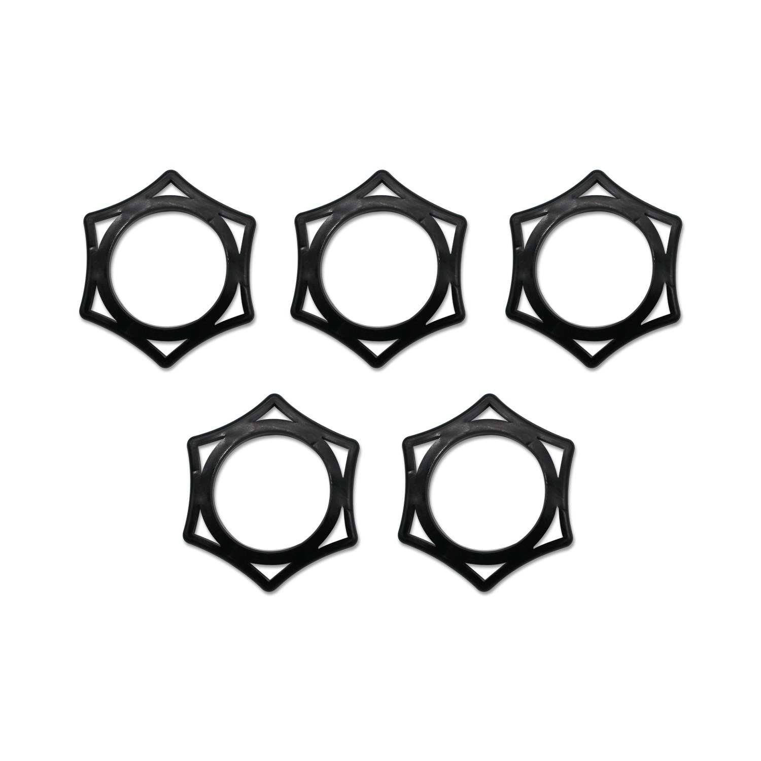 디보이스 MSR-01 마이크 굴림방지 홀더 육각고무 5개 1세트, 블랙 6,000원