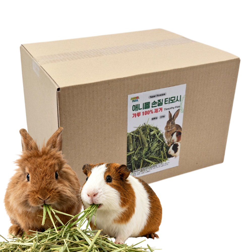 애니몰파크 수제1번초 손질 티모시 토끼사료, 1개, 3kg 18,900원