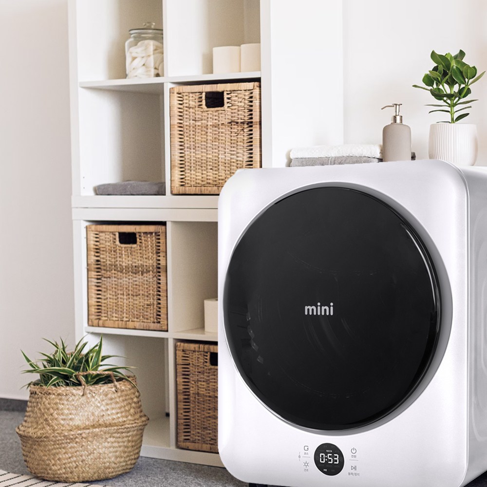 3kg 터치 미니건조기 99.9% 살균 터치 아기옷 손상 방지 의류 EWR03SGW(A), EWR03SGW(A), 코튼화이트 239,000원