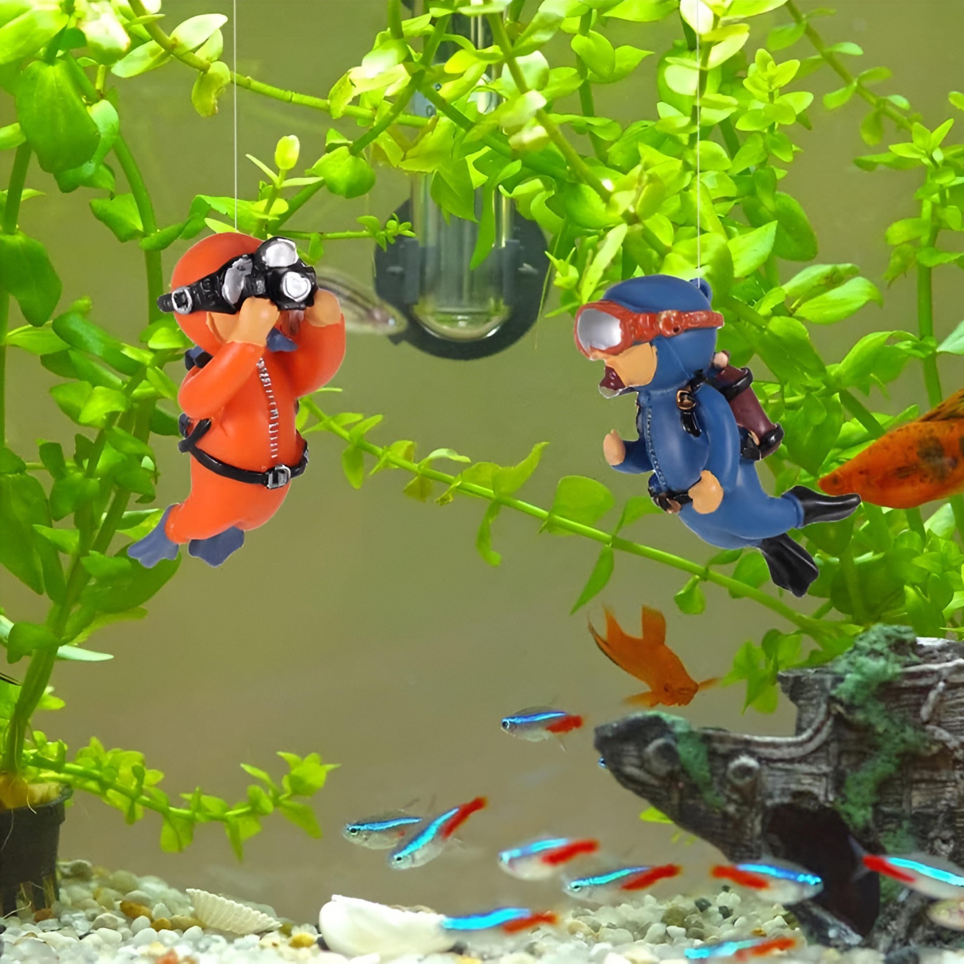 수족관 장식 어항 꾸미기 미니어처 잠수부 다이버 스쿠버 피규어 인형 3,620원