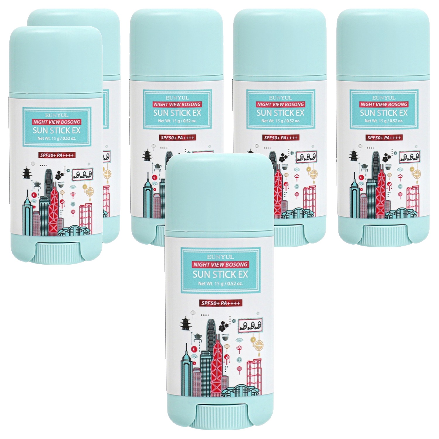 은율 나이트뷰 뽀송 선스틱 이엑스 SPF50+ PA++++, 15g, 6개 33,000원