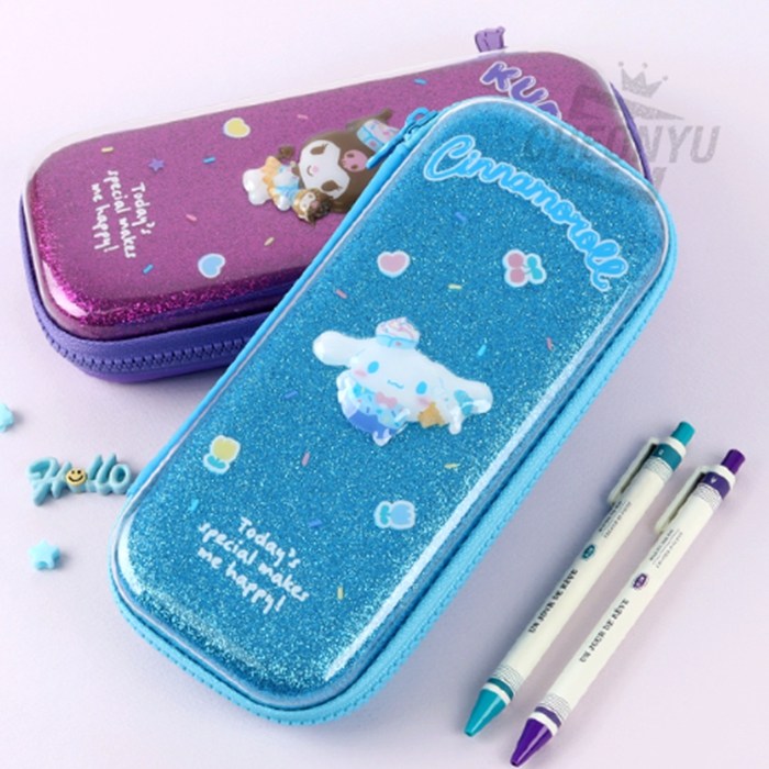 산리오 EVA 입체필통/문구류,글리터케이스,캐릭터필통,수납파우치, 시나모롤 14,400원