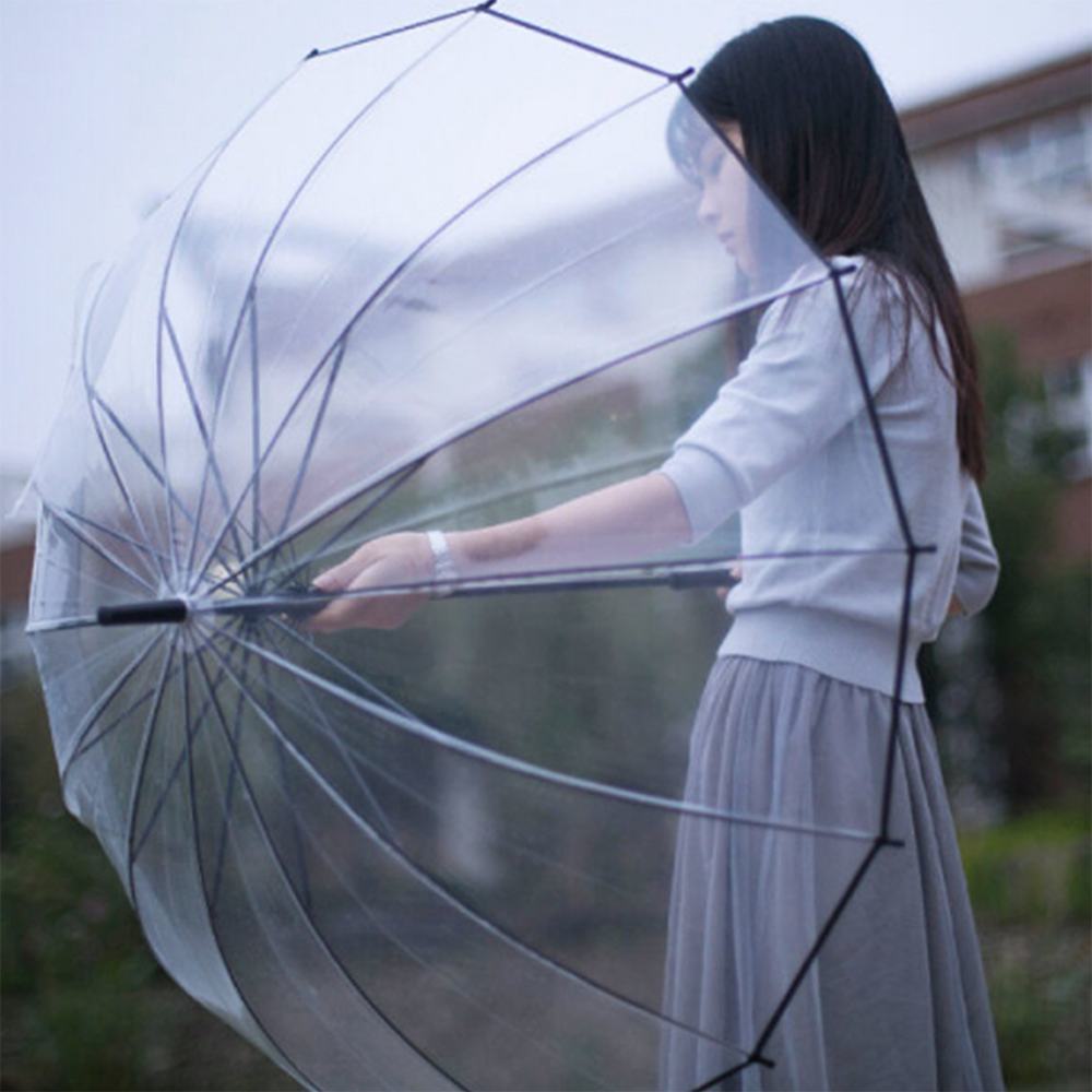 레인워크 장마 튼튼한 자동 비닐 완전 투명우산 장우산 16K 6,900원