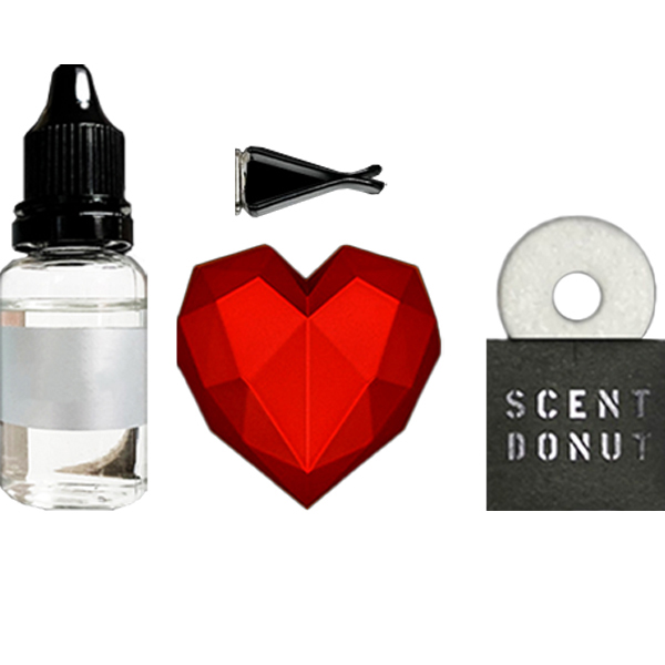 엠퓨처 차량용 하트 방향제 매트레드 + 오일 15ml + 클립 3cm + 오일솜 세트 12,600원