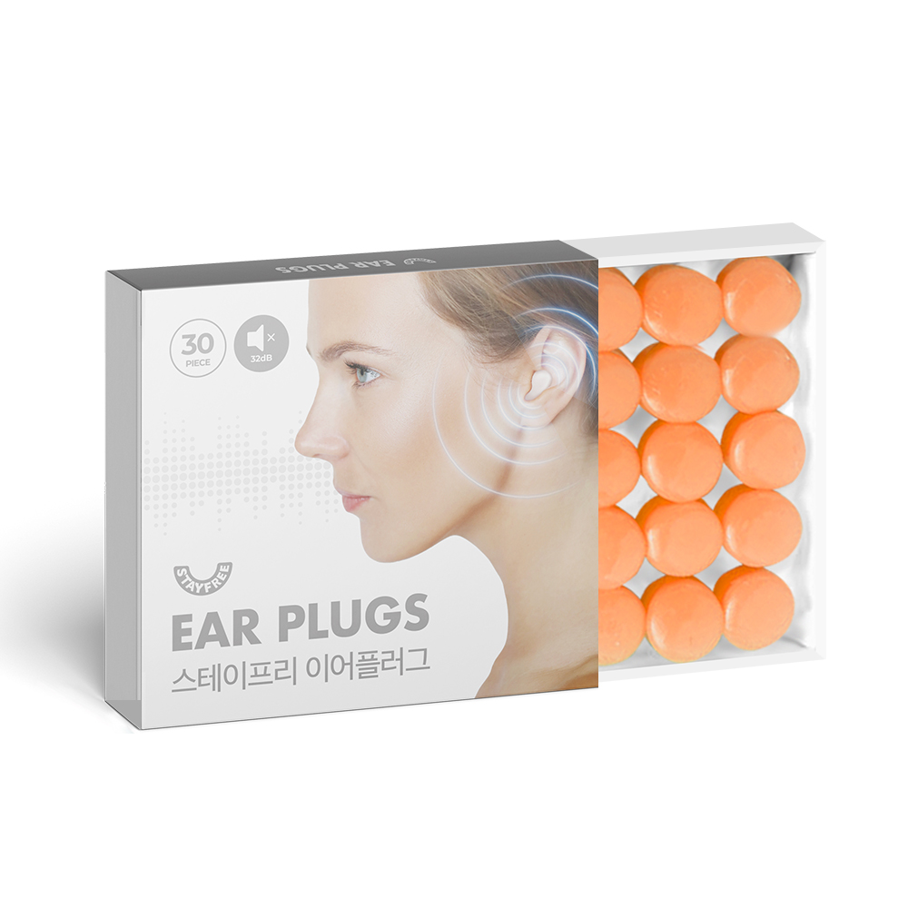 [30개입] 스테이프리 소음방지 실리콘 귀마개 수영장 대용량팩 16,300원