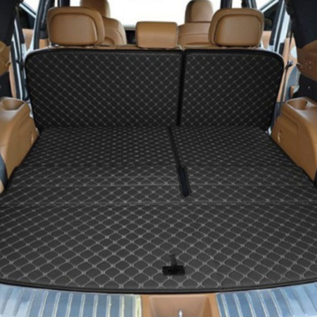 쉐리샵 디올뉴 팰리세이드 LX3 2025 퀄팅 트렁크매트 가죽 바닥매트 풀세트 가솔린 분리형 (시트고리 확인) 68,000원