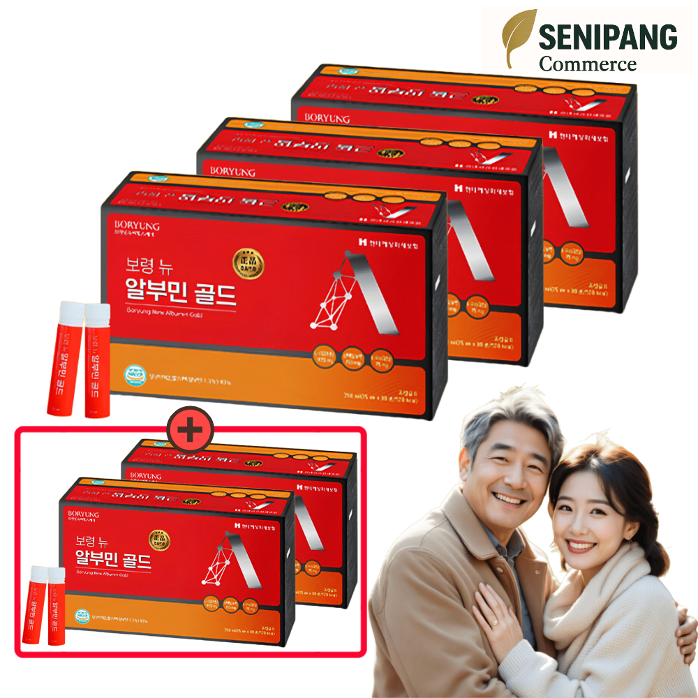 [3+2] 보령 뉴 알부민 골드 마시는 고함량 난백 실크 효능 액상 보령제약 30병 5박스 303,800원
