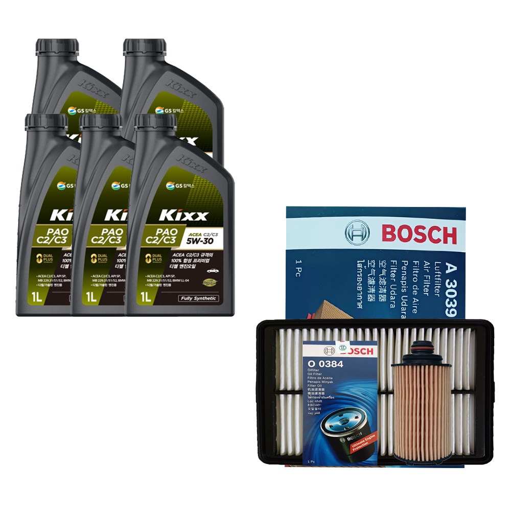 토레스 1.5 가솔린 터보 킥스 PAO C2/C3 5W30(5L)/SP 엔진오일세트 0384-3039 67,580원