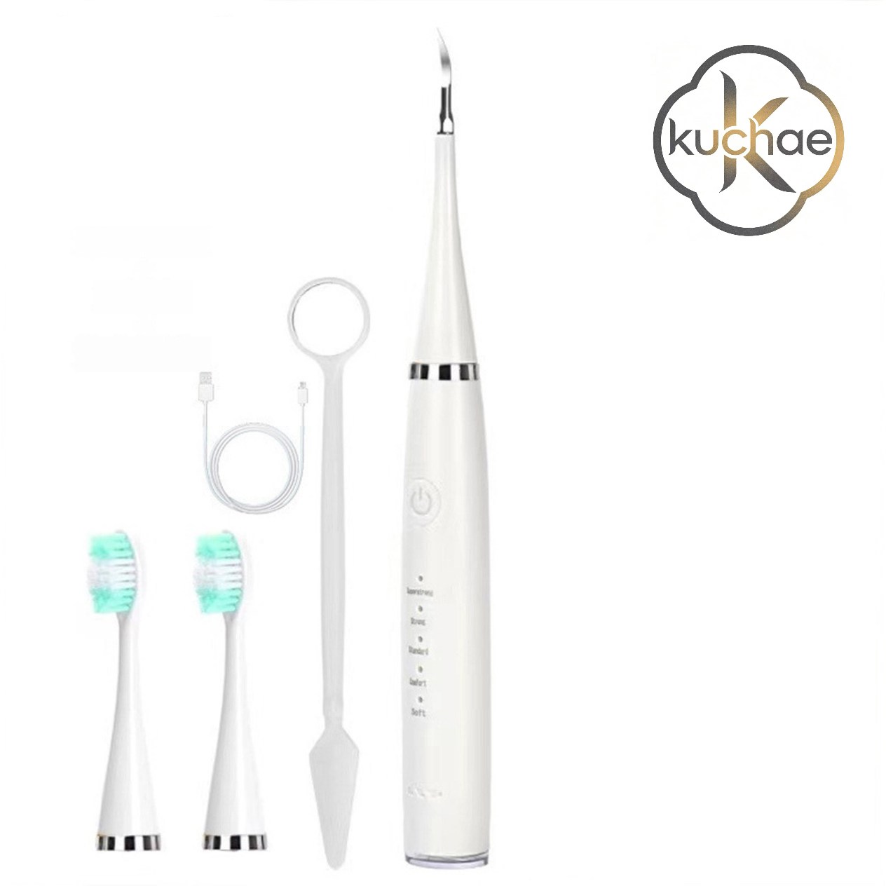 Kuchae 초음파 다기능 구강세척기 전동칫솔 치석제거기, 화이트, 1개 26,900원