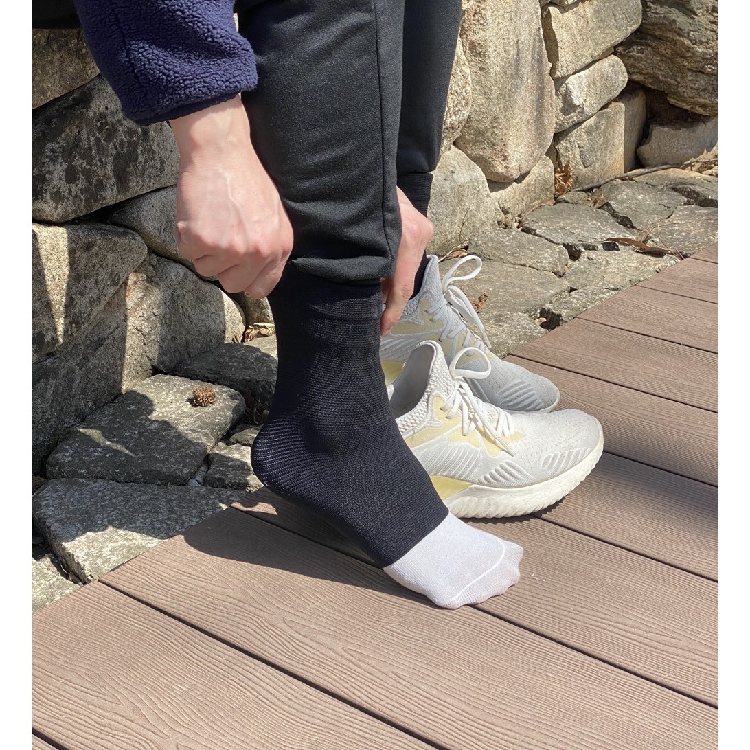 콤마스포츠 슬리브 발목보호대 좌우세트 테이핑 얇은 아대 밴드 축구 농구 등산 배구 런닝 발목밴드 압박고정, 1세트 19,900원