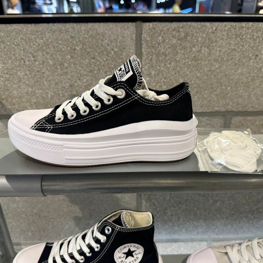 [백화점매장판] 컨버스 척테일러 올스타 무브  스니커즈 블랙 570256C+베어긱스 신발끈(사은품) 85,000원