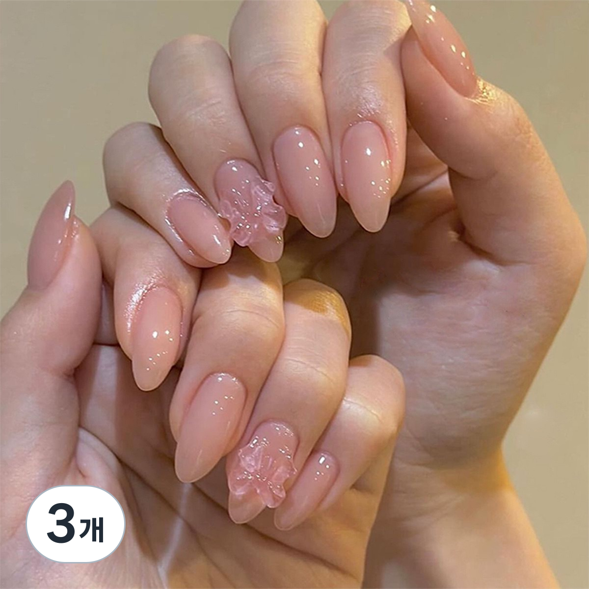 씨씨네일 피치핑크 리본 네일팁 24P+네일도구 붙이는 네일아트 29,630원